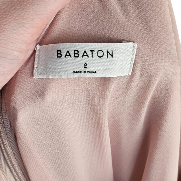 Babaton Aritzia Marcus Sleeveless Jumpsuit Romper Light Pink Sz 2 - Picture 8 of 12